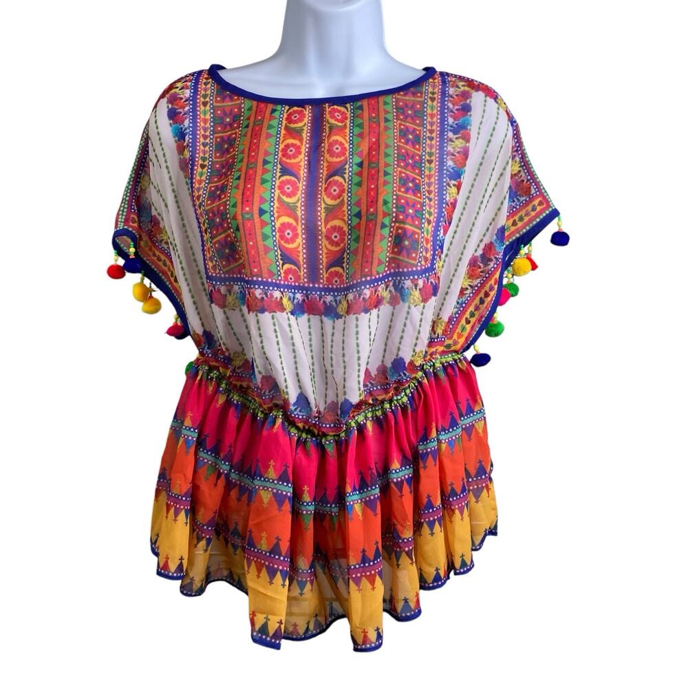 Anthropologie Preeti S Kapoor Banjara‎ Bollywood Top Est. Size S Statement Boho